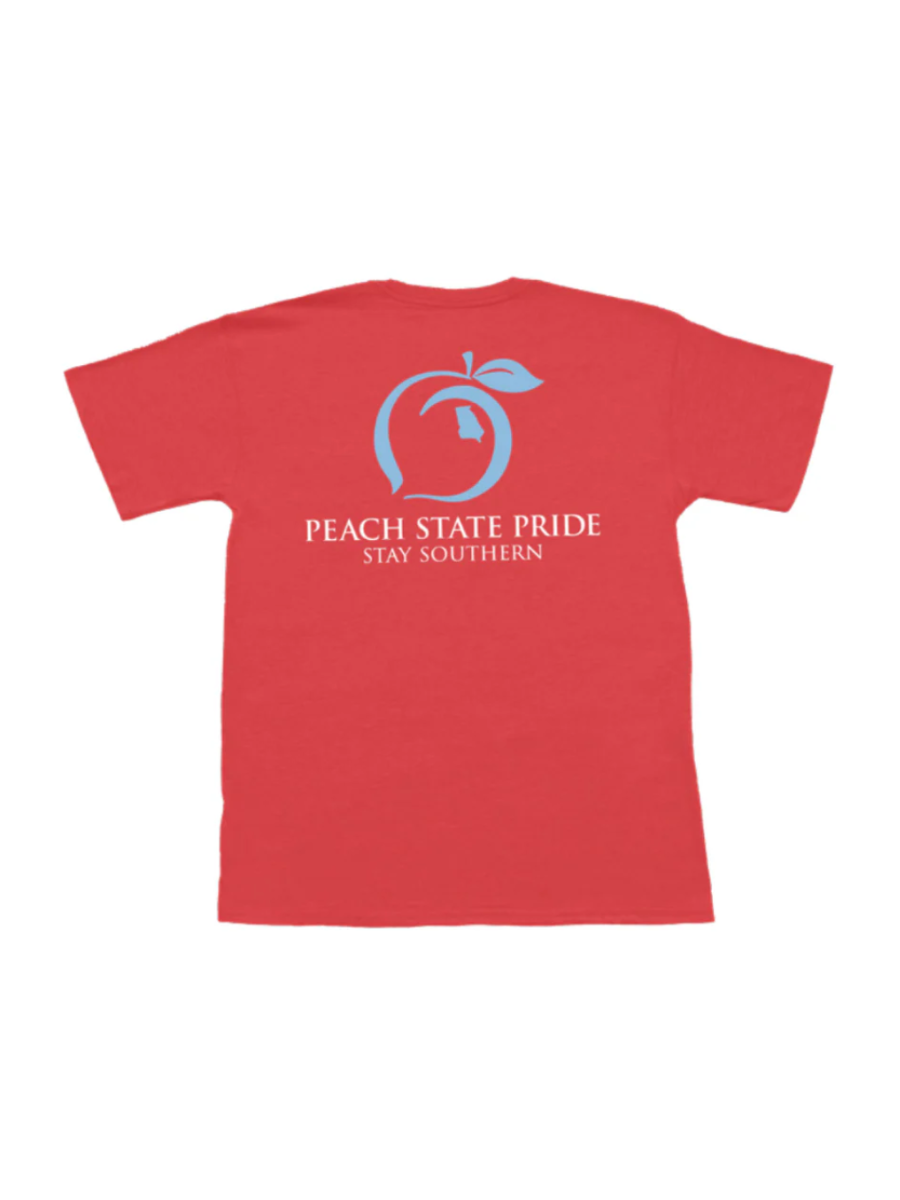 Peach State Pride | YOUTH Classic Stay Southern Tee - Nantucket Red