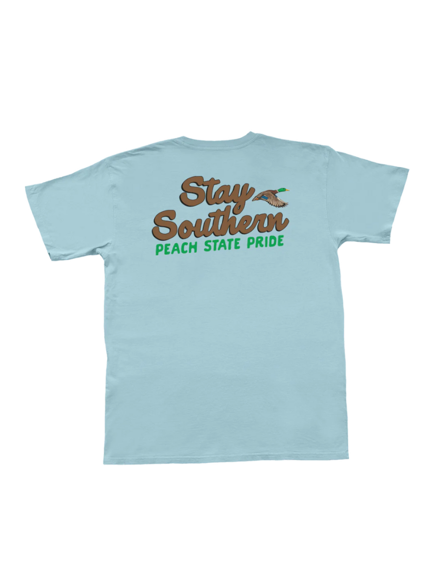 Peach State Pride | YOUTH Stay Southern Duck Tee - Chambray