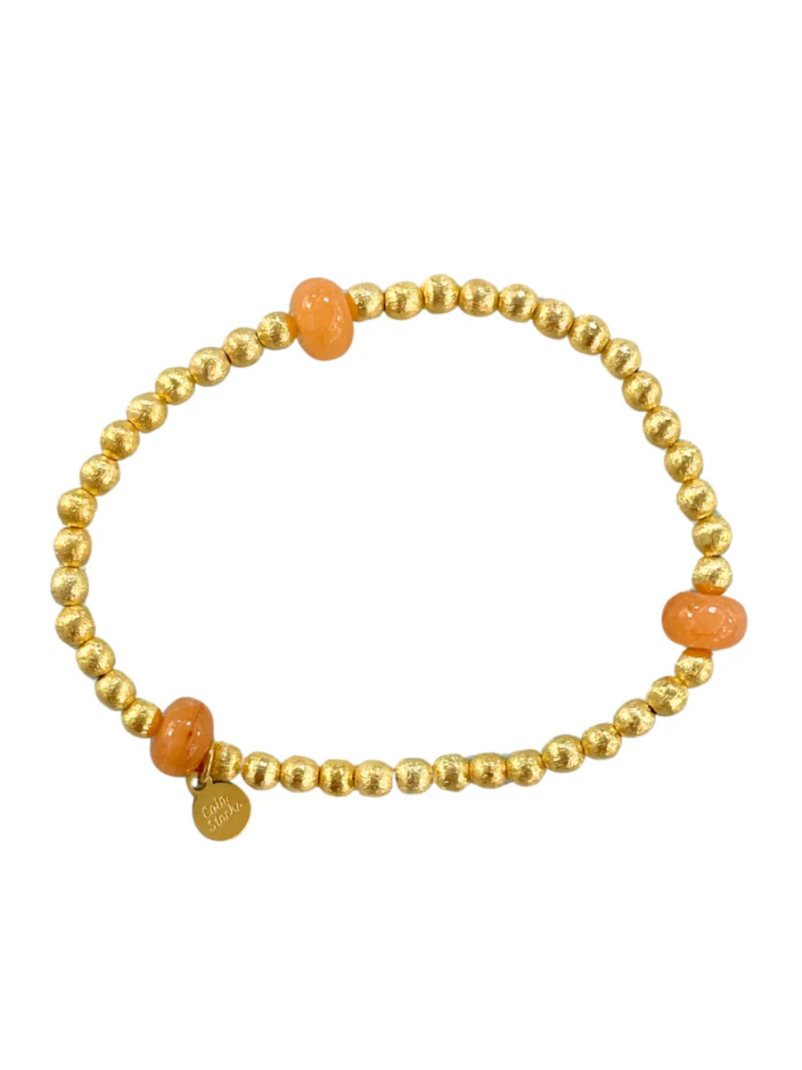 Cola Stacks | Rosewood Bracelet - Orange