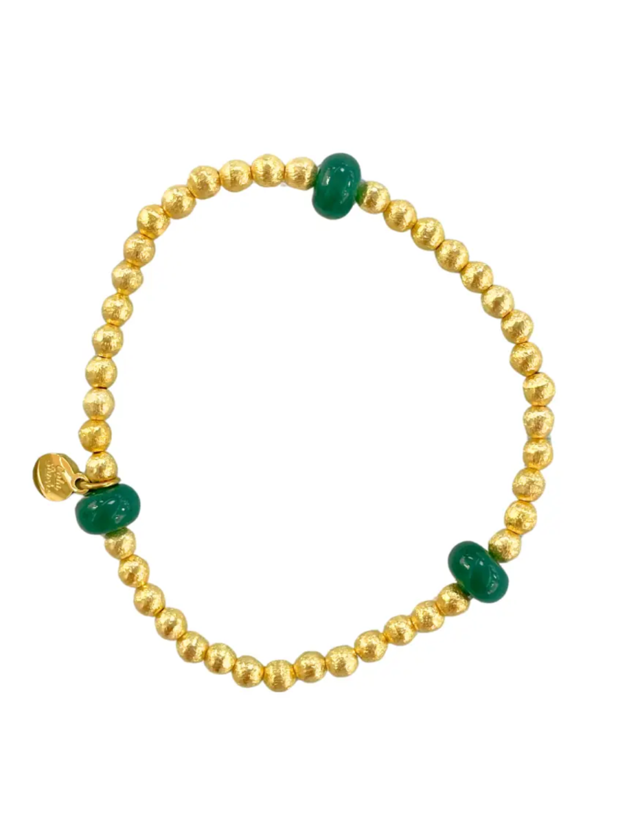 Cola Stacks | Rosewood Bracelet - Emerald