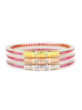 BuDhaGirl Three Queens All Weather Bangles Epic Pink Jincy's Gift