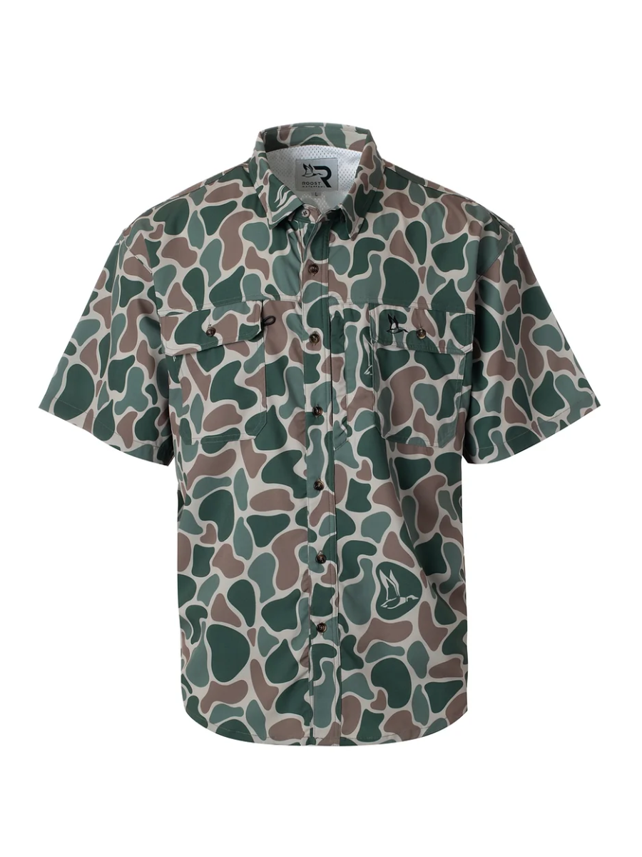 Roost | YOUTH Camo Button Down