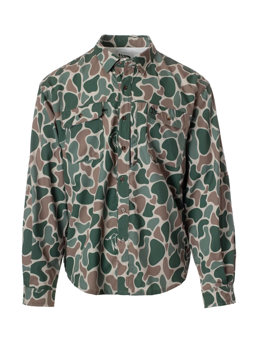 Roost | YOUTH Camo Button Down Long Sleeve Button Down