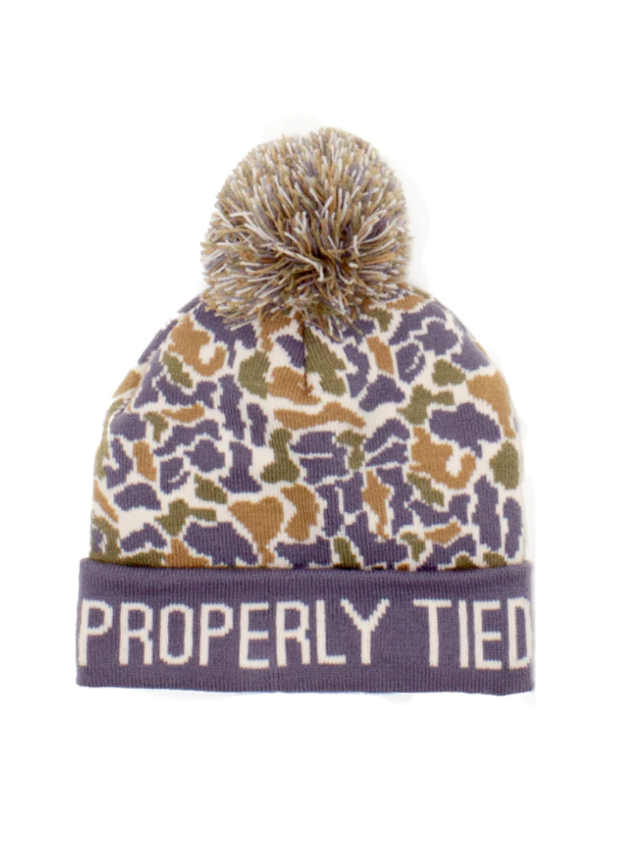 Properly Tied | YOUTH Breck Beanie - Field Camo