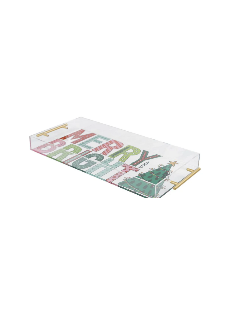 Glory Haus | Merry & Bright Acrylic Tray