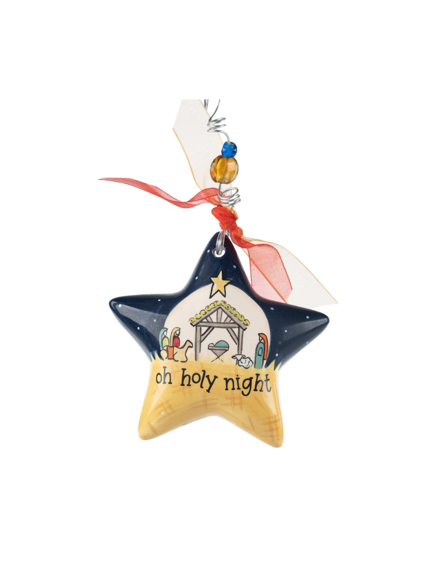 Glory Haus | Holy Night Nativity Star Ornament