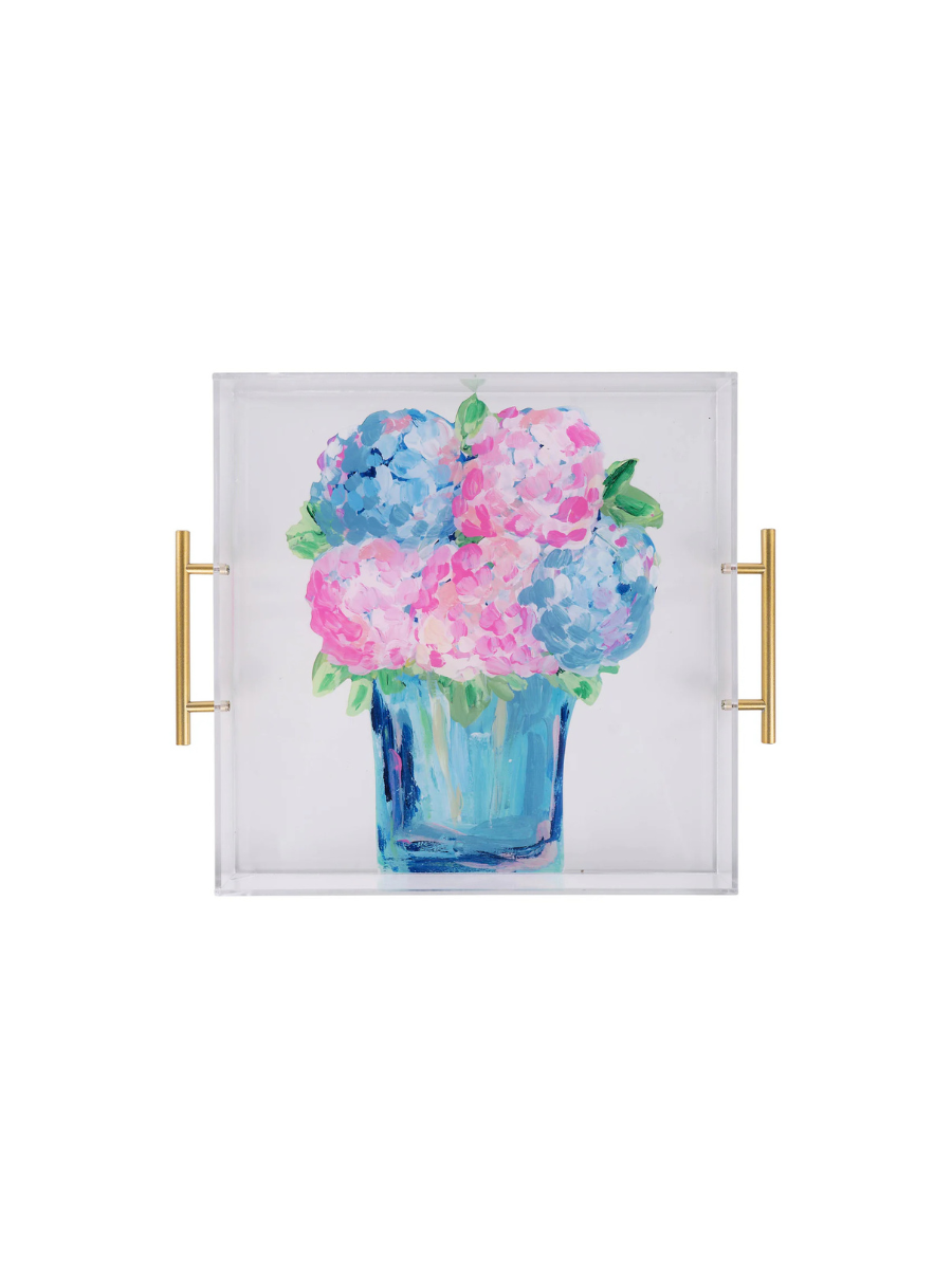 Glory Haus | Hydrangea In Bloom Acrylic Tray