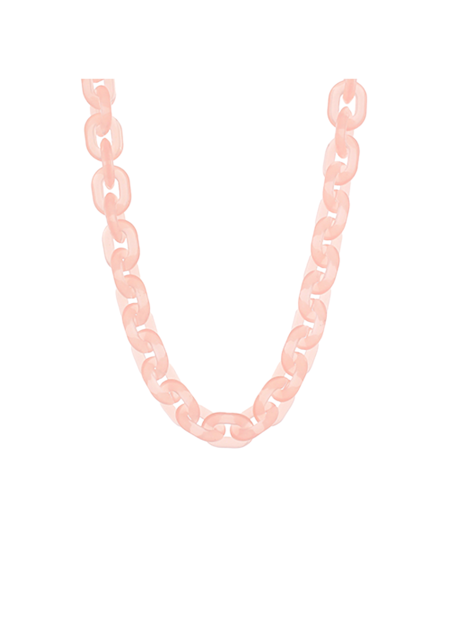 Linked Beautifully Necklace - Light Pink