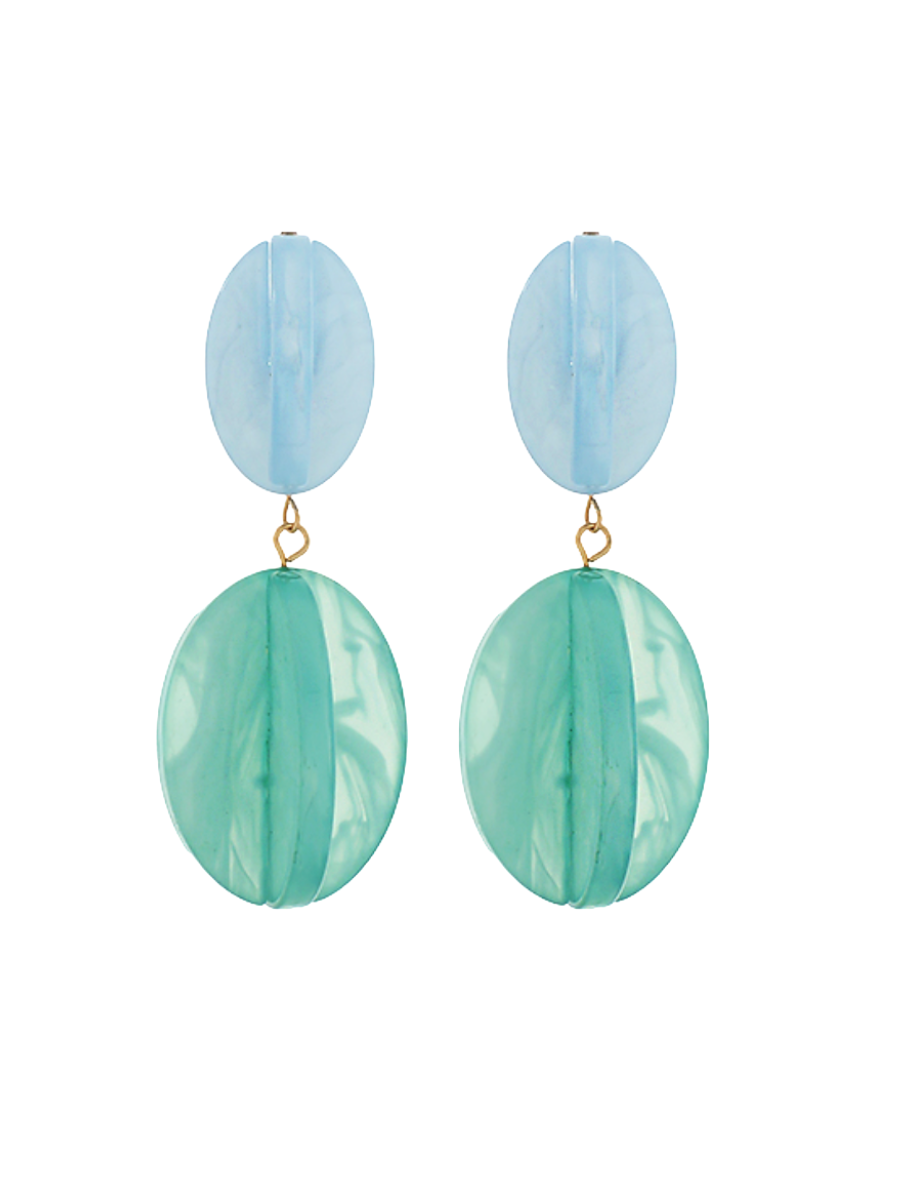 Bold & Beautiful Earrings - Blue