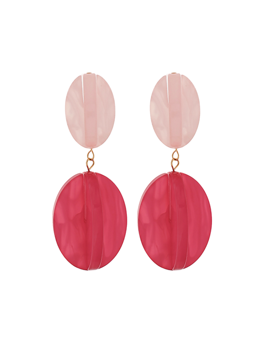 Bold & Beautiful Earrings - Fuschia