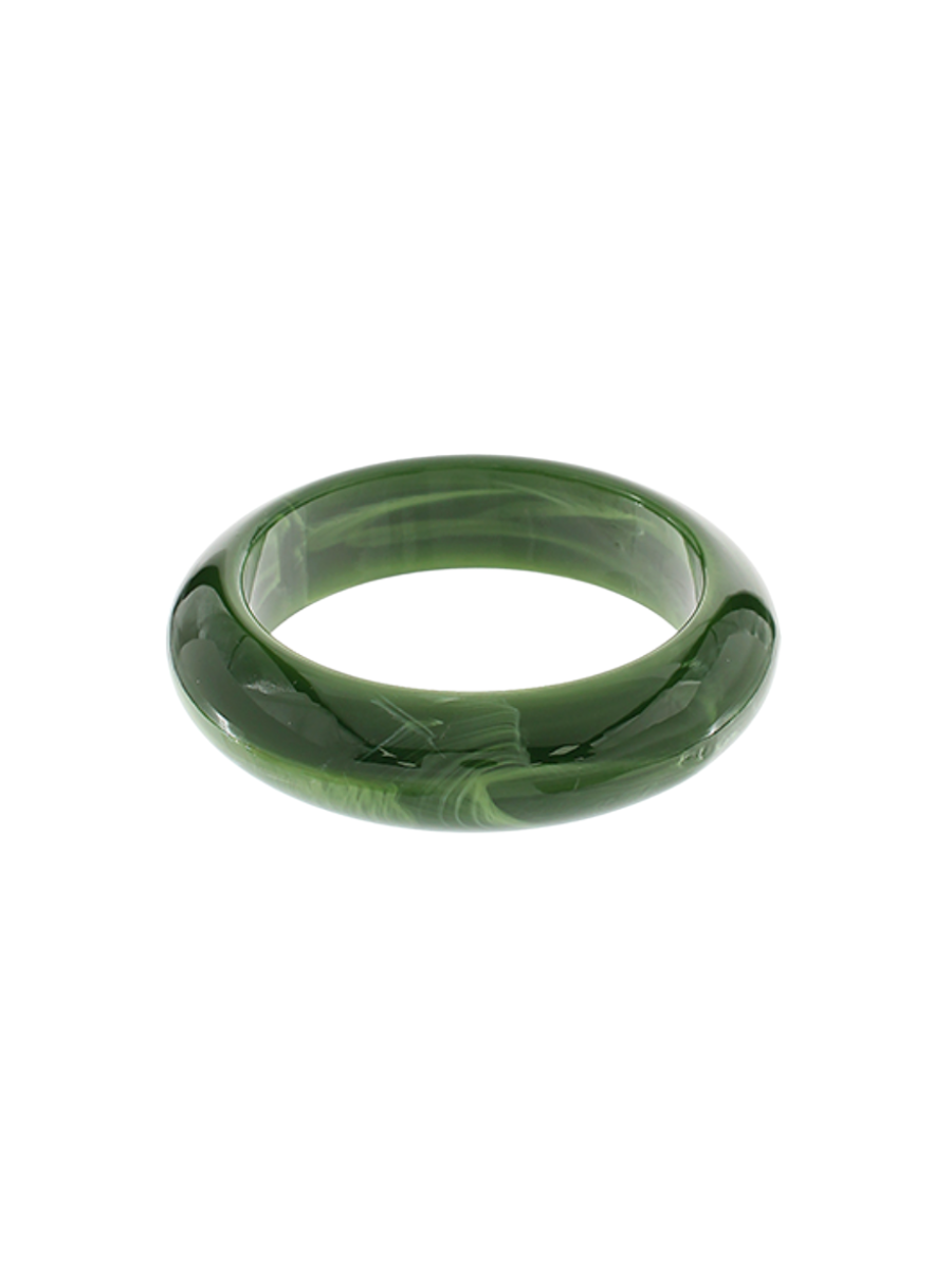 Evergreen Marbled Bangle