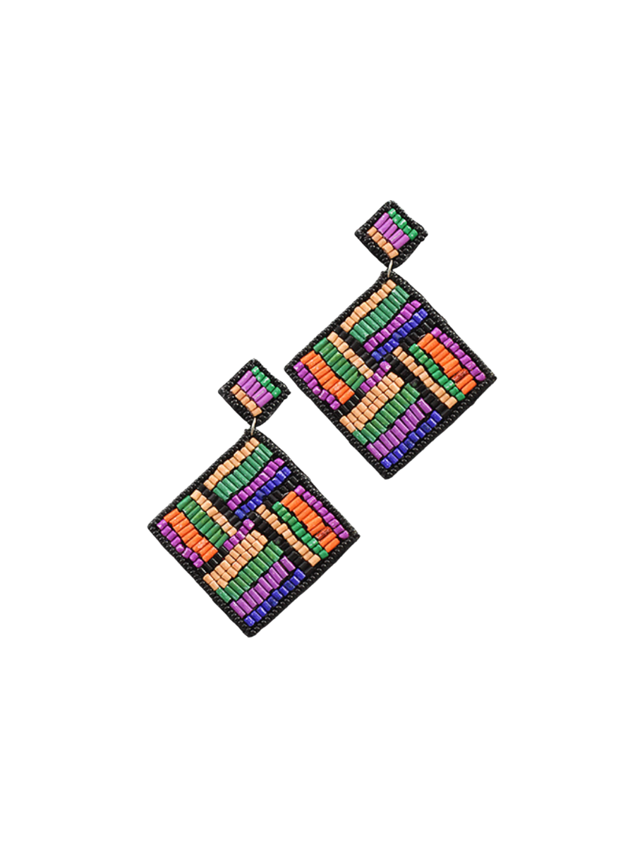 Bold Beauty Beaded Earrings