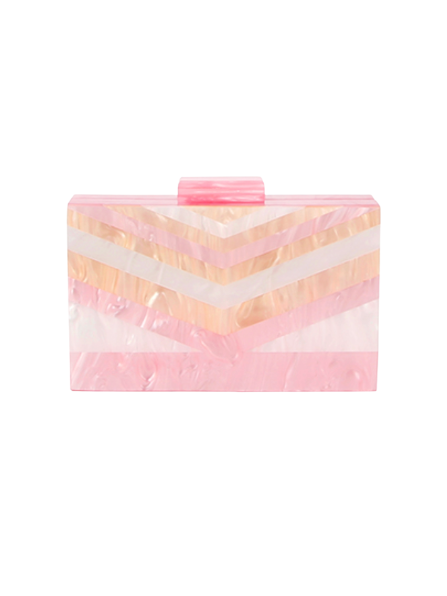 Marbled Moment Clutch - Sorbet