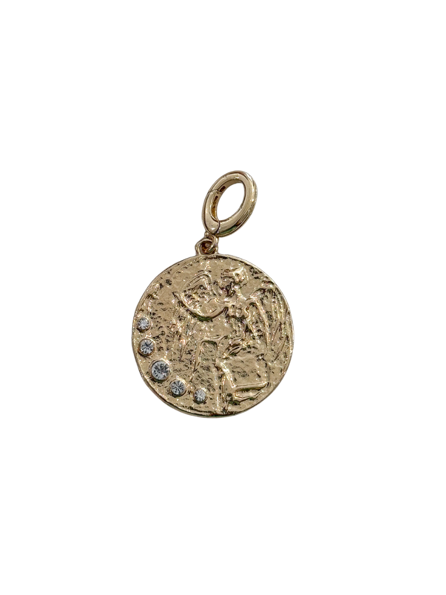 Gold Guardian Angel Charm