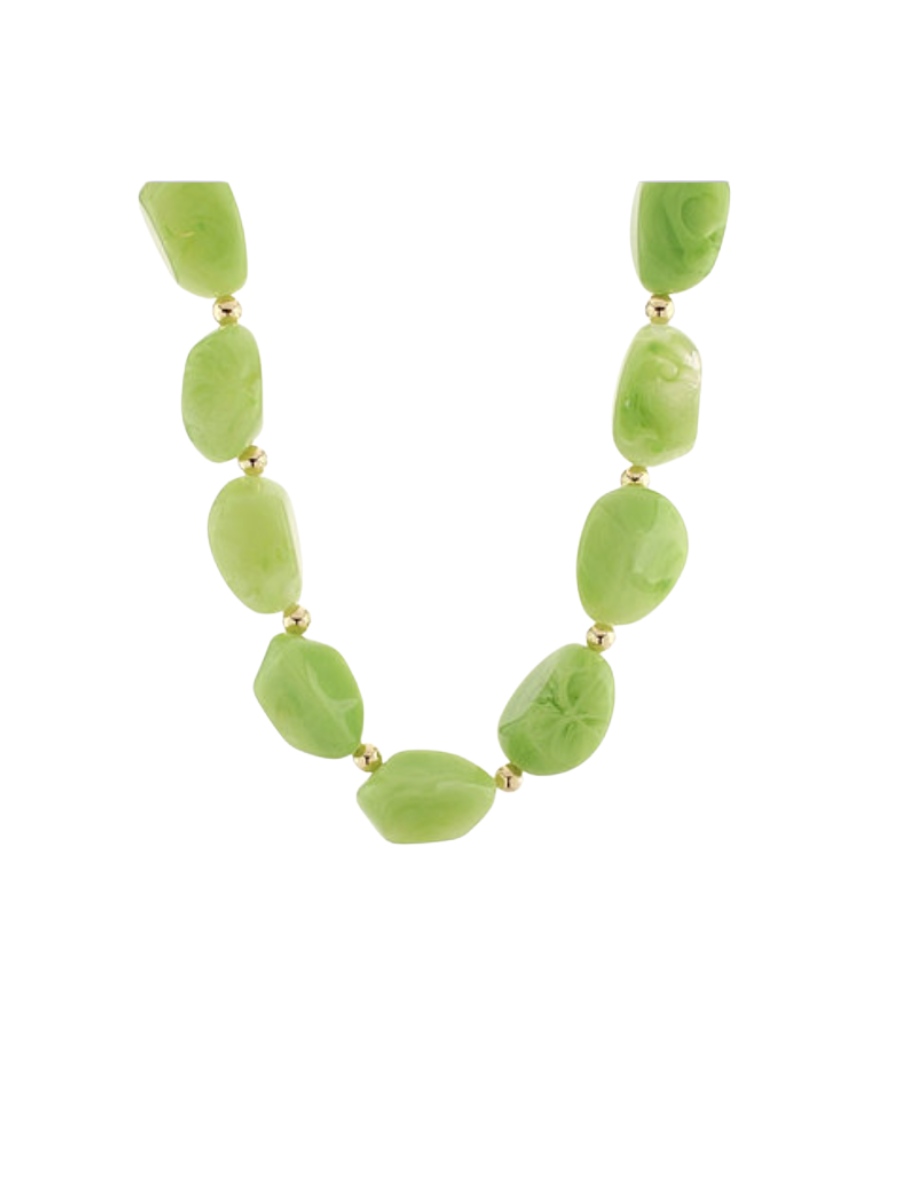 Statement Maker Necklace - Green