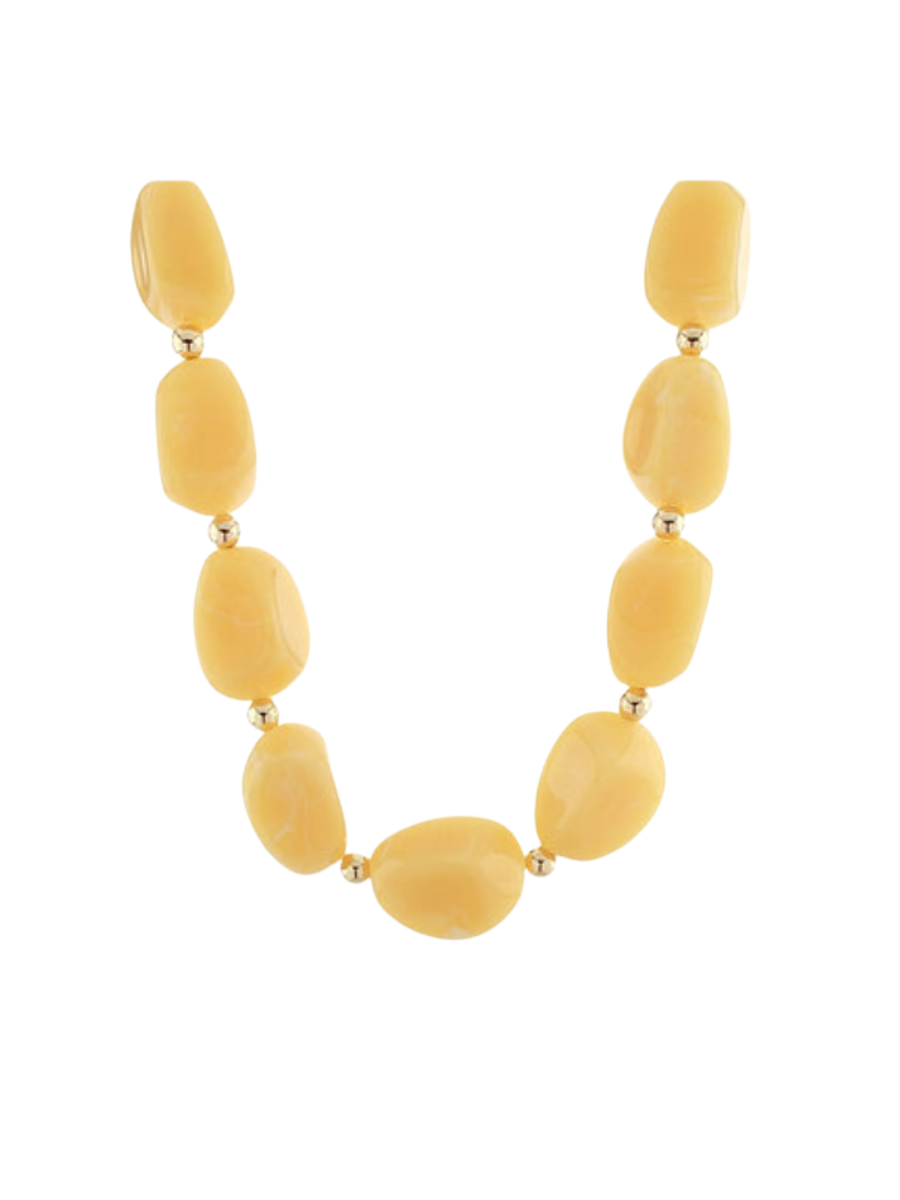 Statement Maker Necklace - Yellow