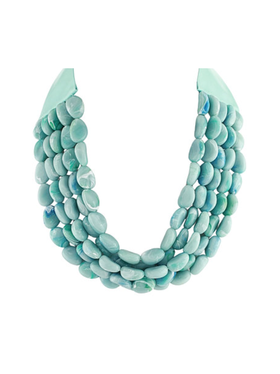 Stacked & Styled Necklace - Sky