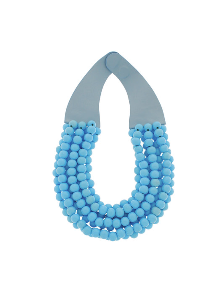 Styled Right Necklace - Sky Blue