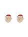 santa face enamel studs christmas earrings women girls gift jincy's