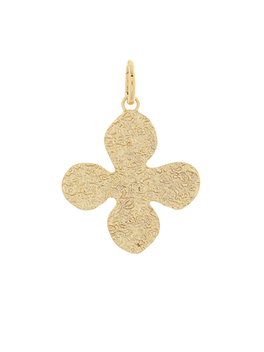 Hammered Clover Bandana Pendant