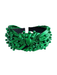 Knotted Headband Metallic Green christmas beads women girls jincy's