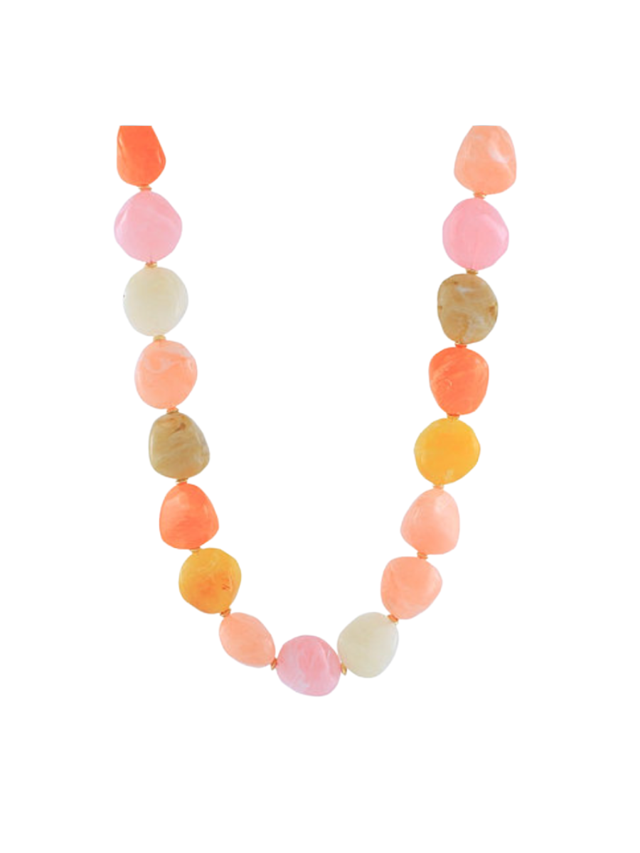 Soft Spoken Necklace - Pink Multi
