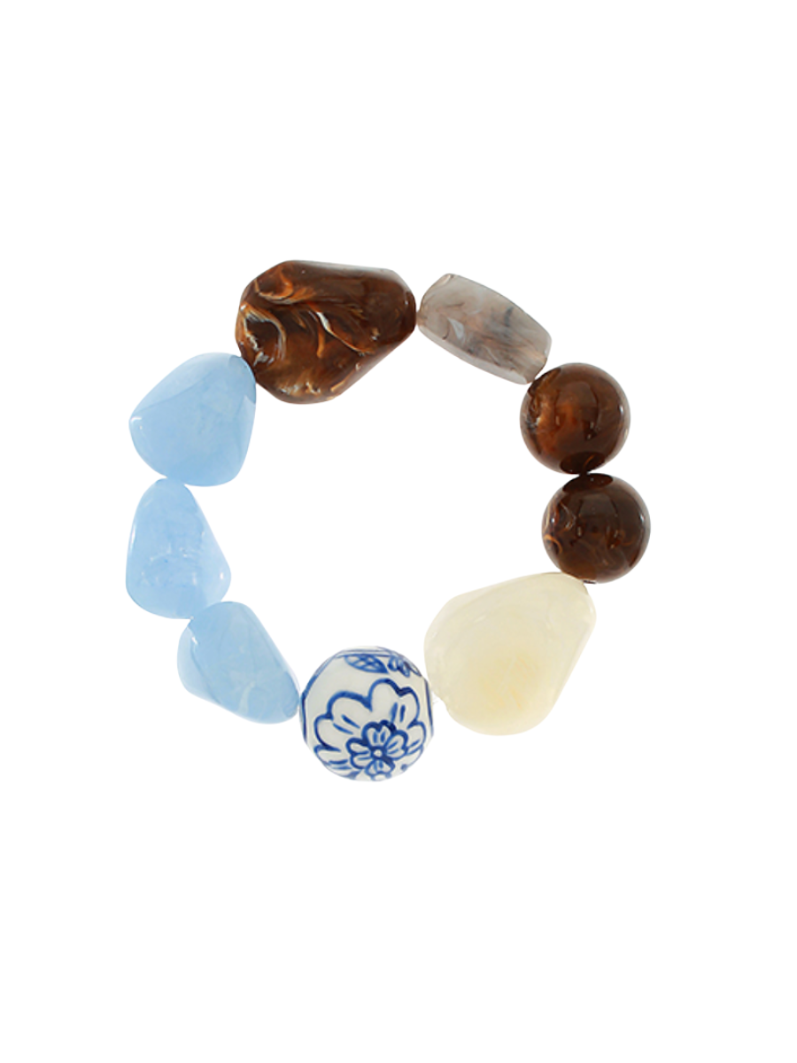 Blue Canton Beaded Bracelet
