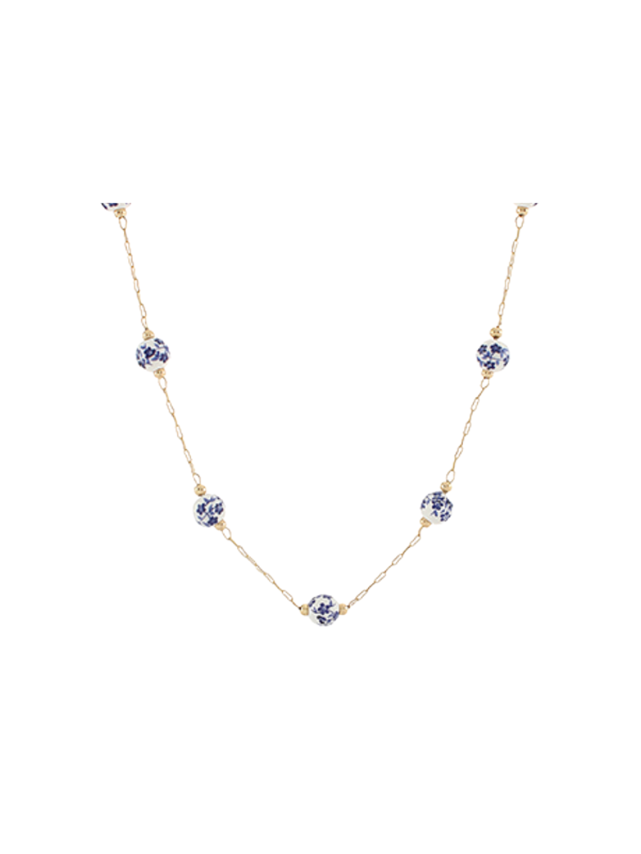 Chinoiserie Charm Beaded Necklace