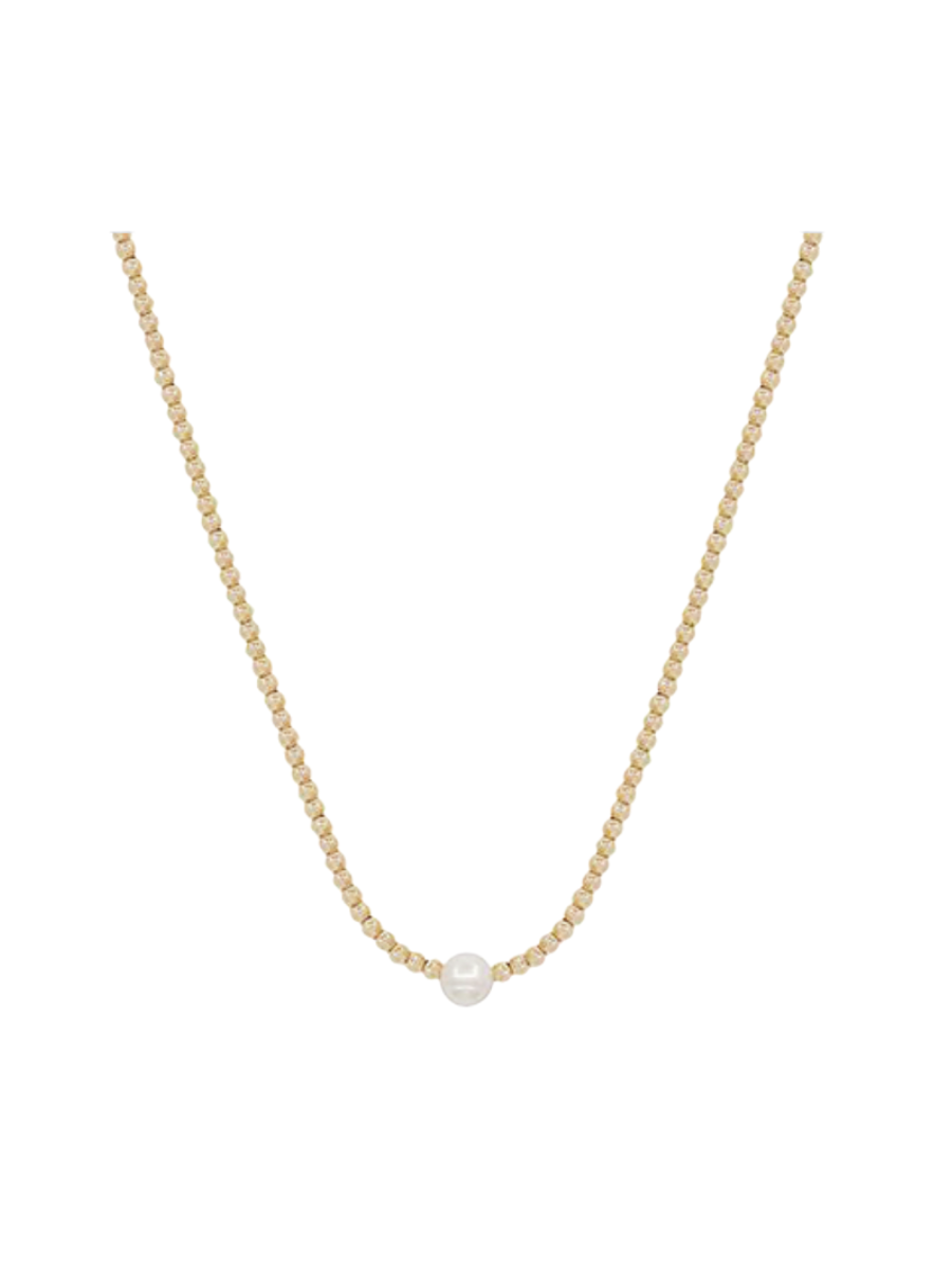 gold beads pearl womens accessory jewelry necklace gift jincy's