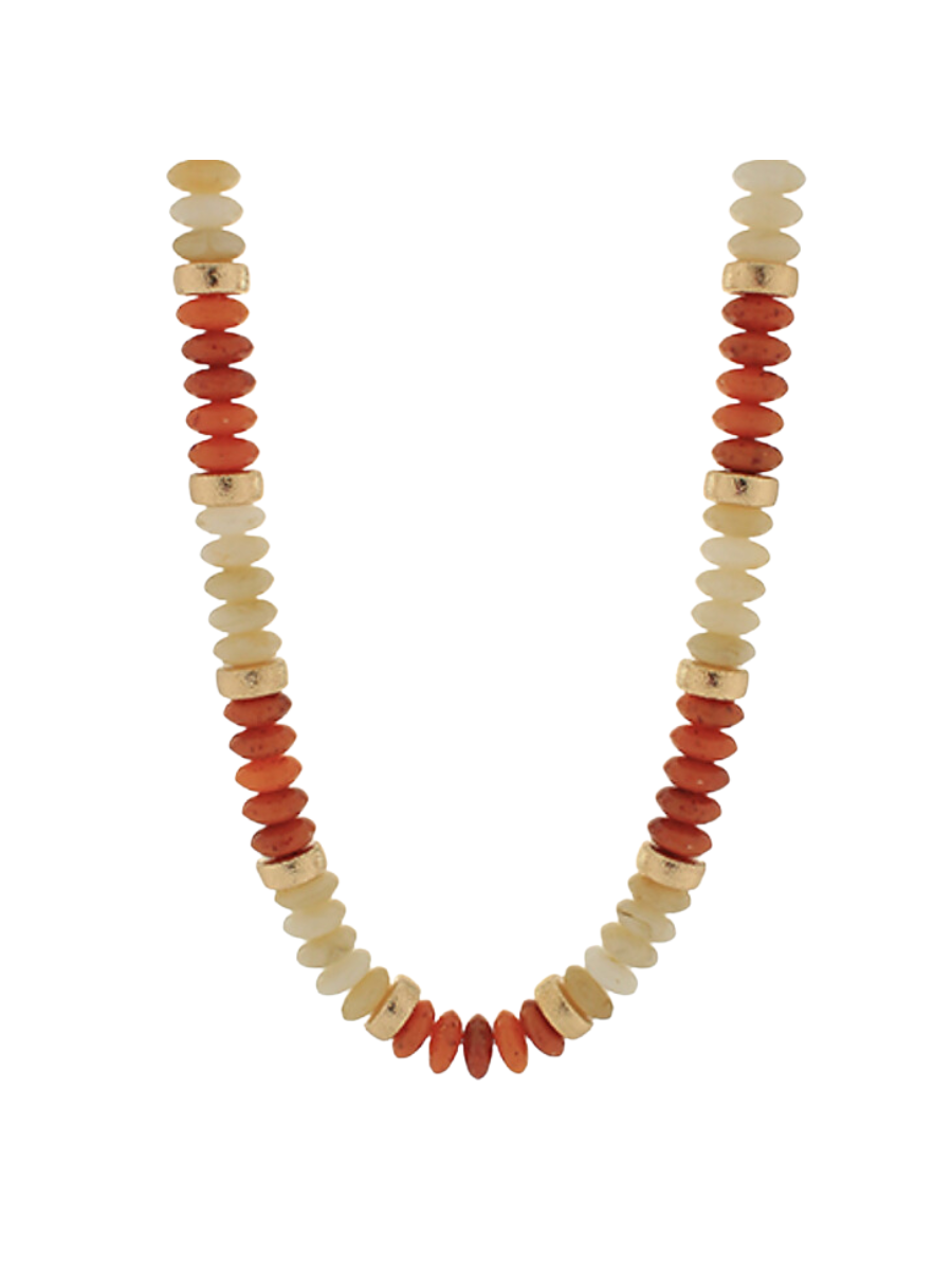 Oh So Chic Necklace - Amber