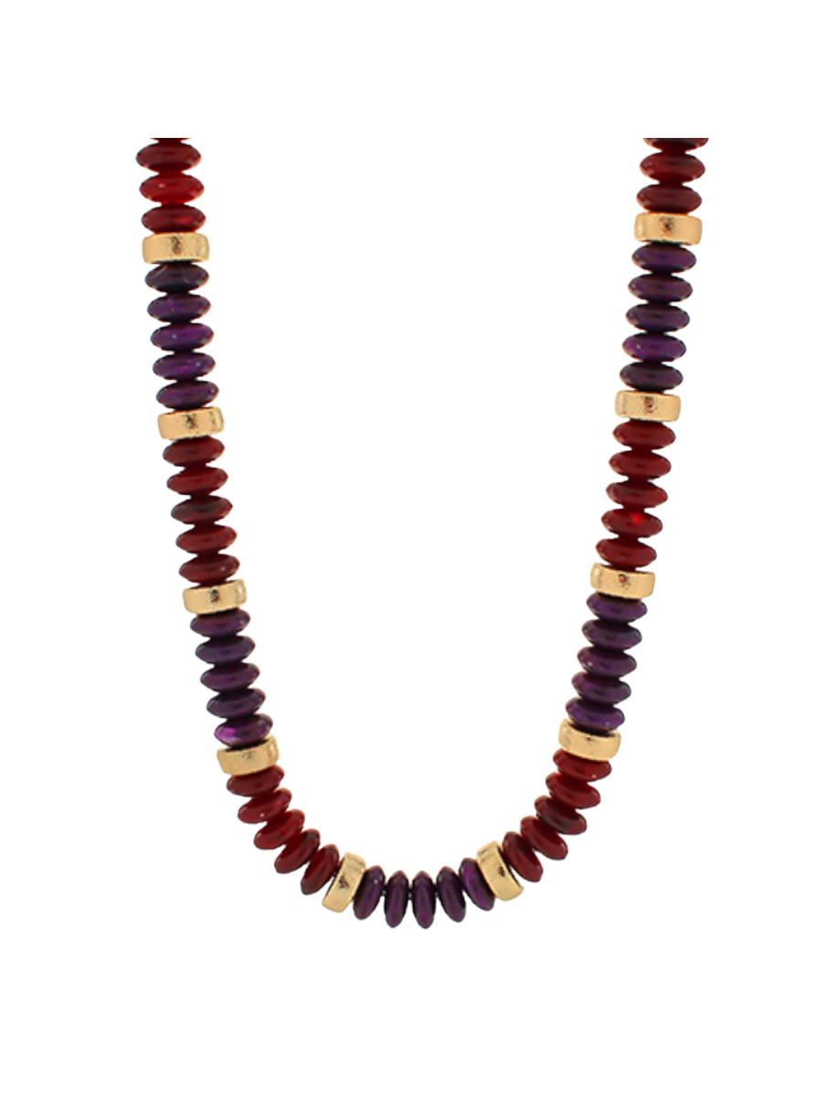 Oh So Chic Necklace - Plum