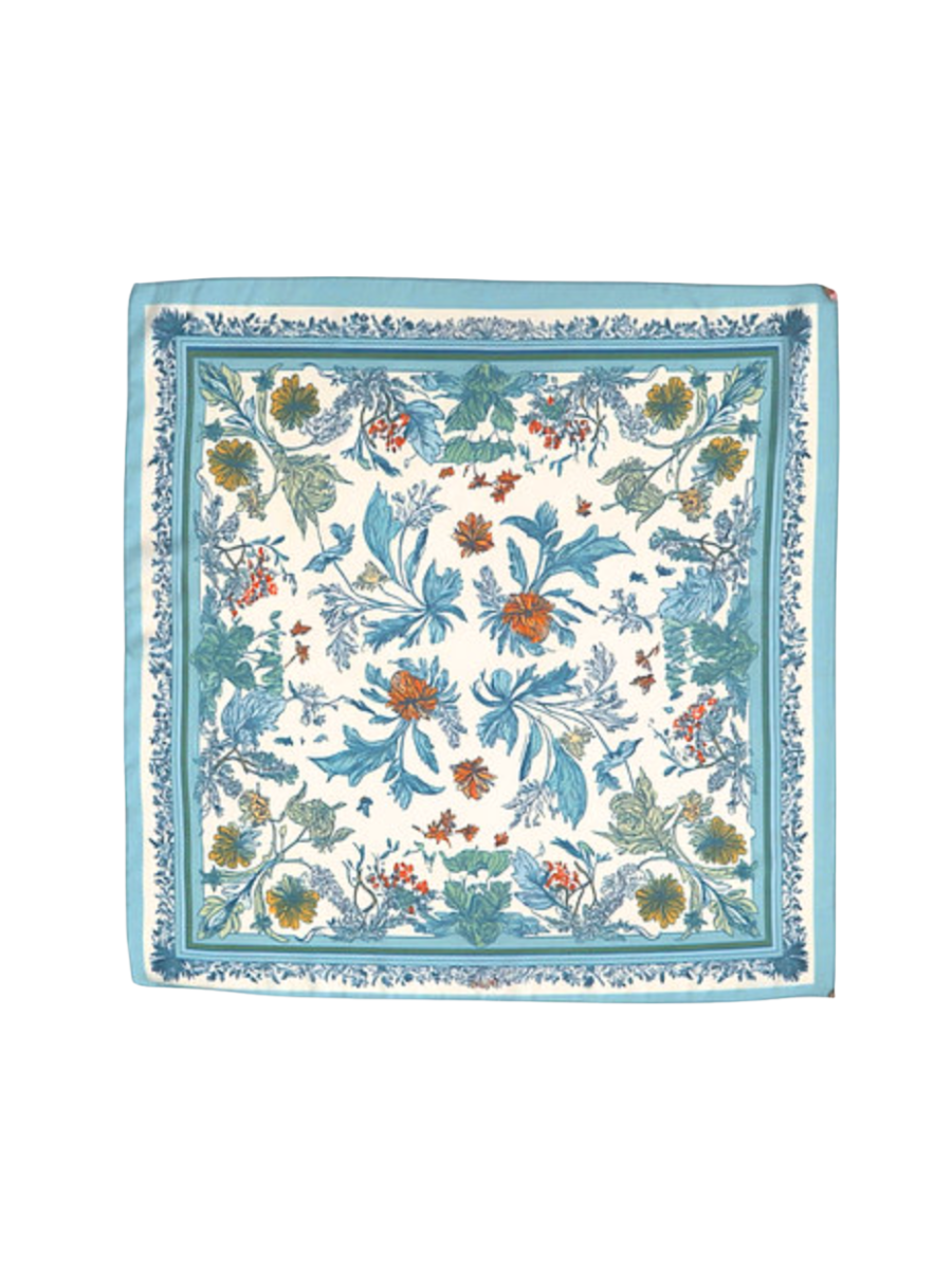 Flower Meadows Scarf - Blue