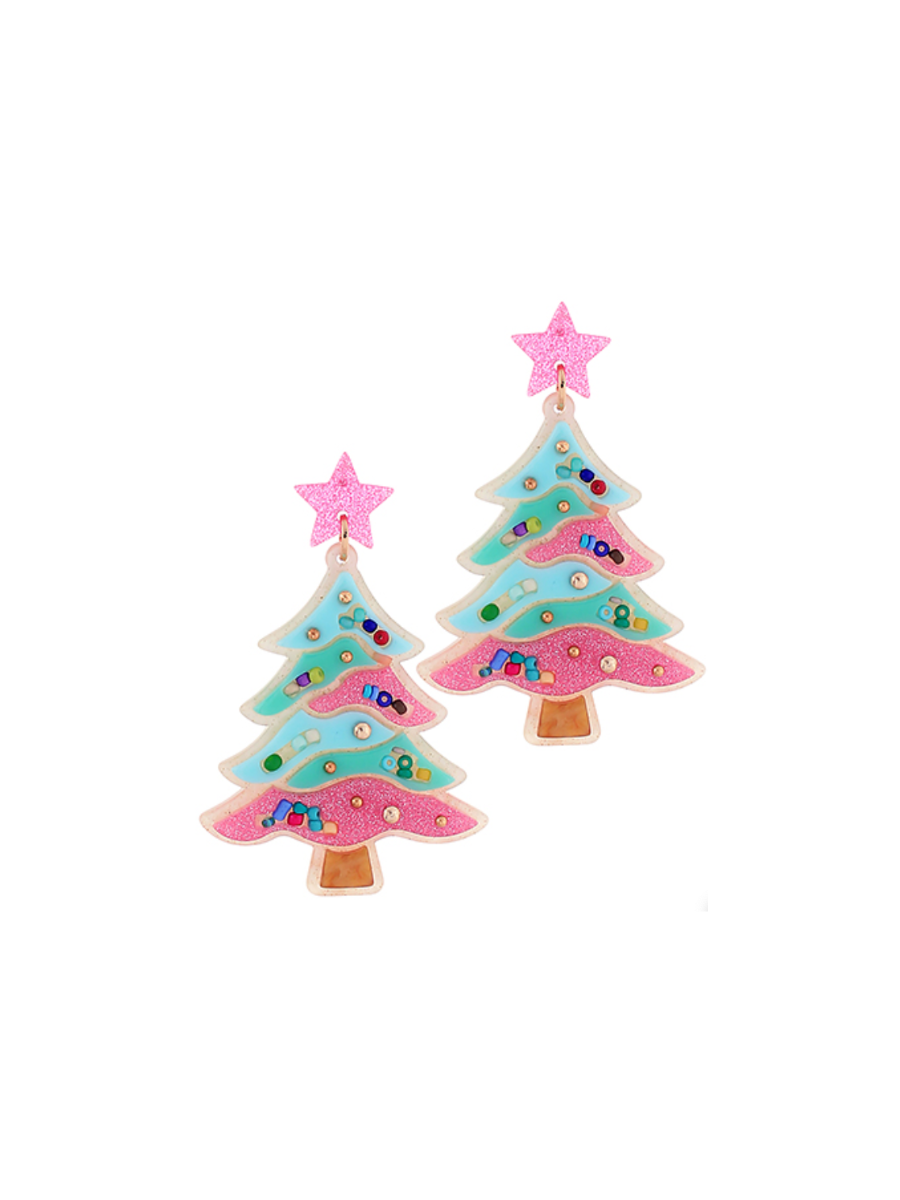 Underneath The Tree Earrings - Blue/Multi