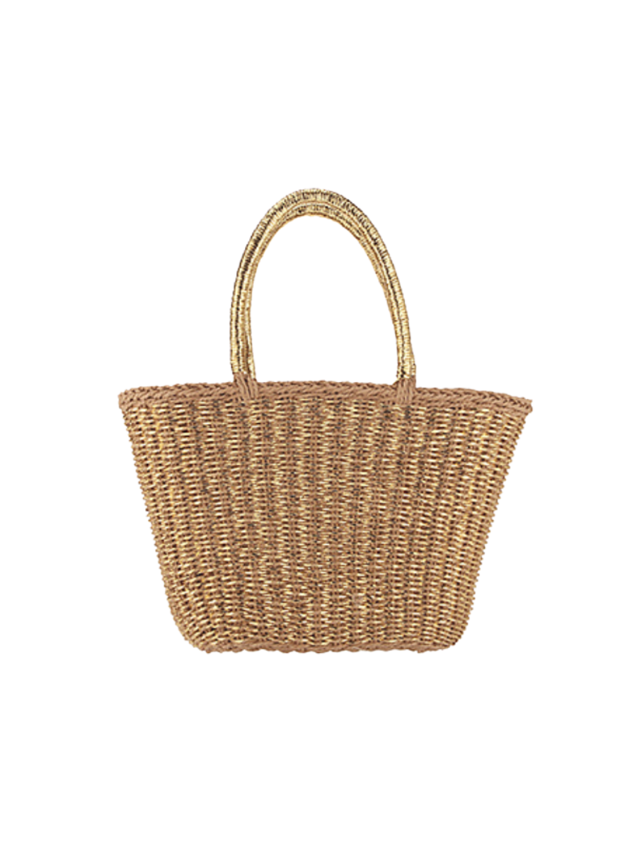 Coastal Cutie Raffia Purse Tan/Gold summer spring womens boutique jincy's
