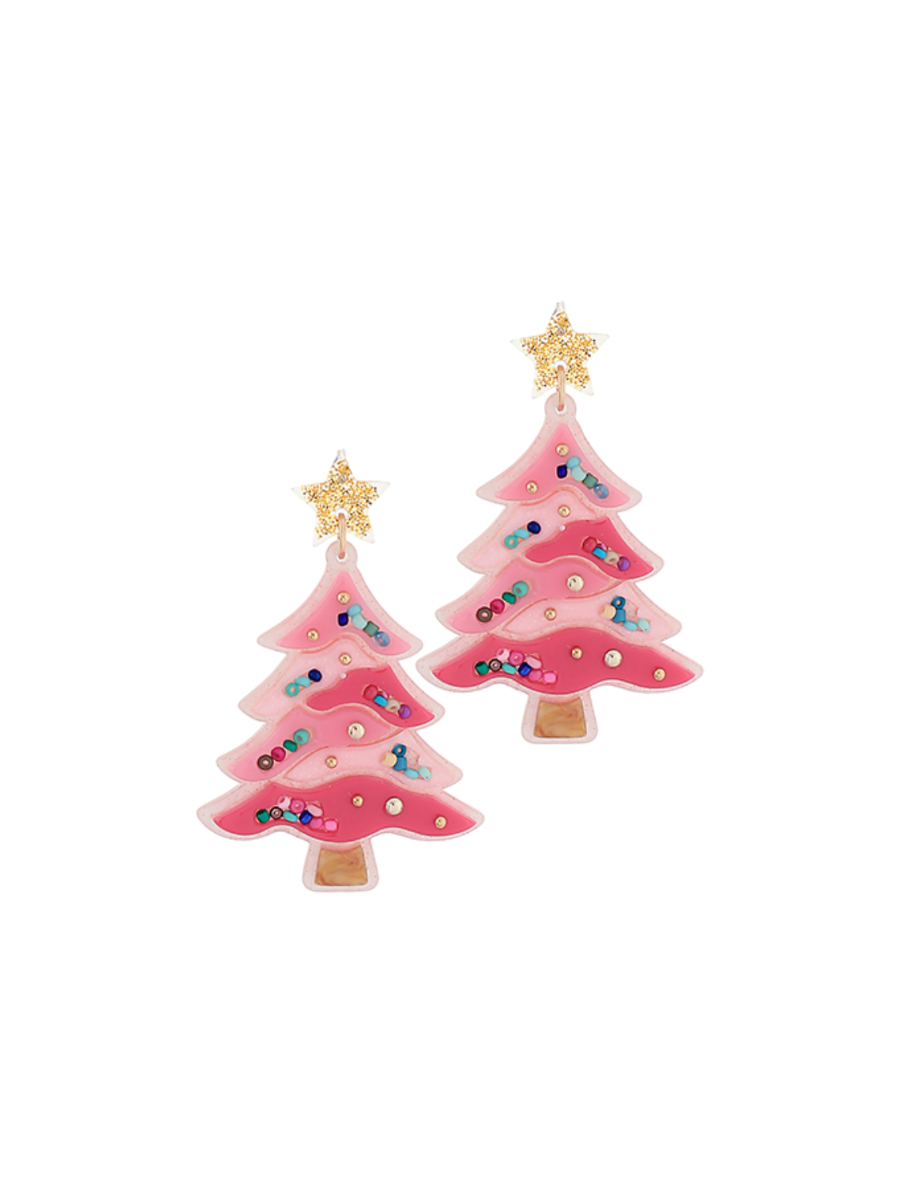 Underneath The Tree Earrings - Pink/Multi