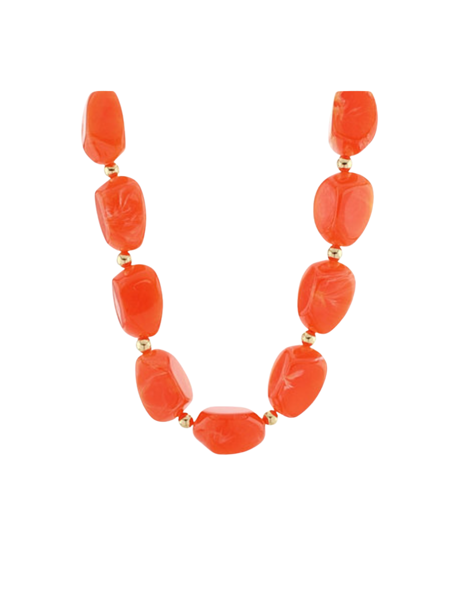 Statement Maker Necklace - Orange