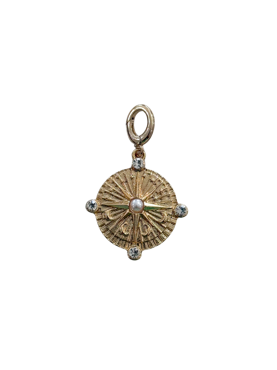 Gold Compass Charm