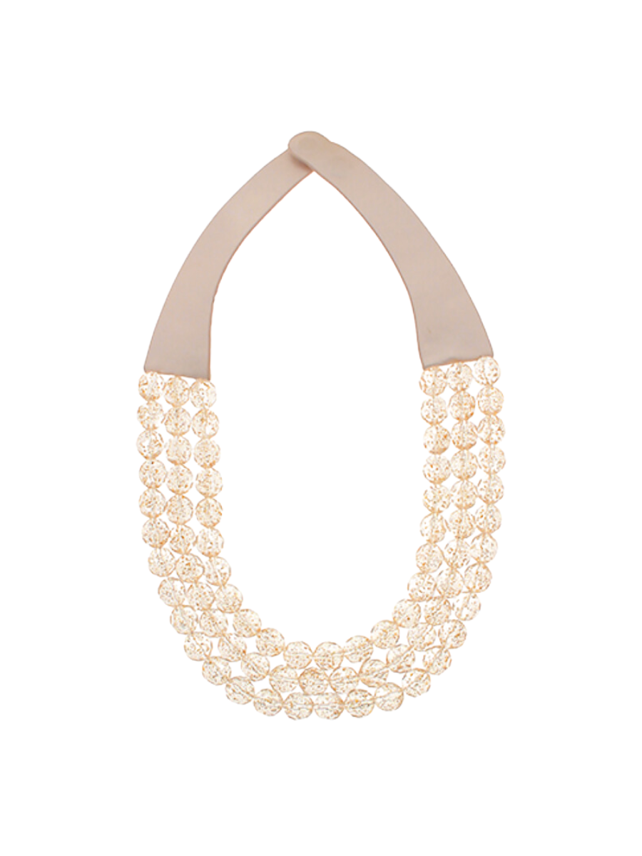 Layered Luxe Necklace - Clear