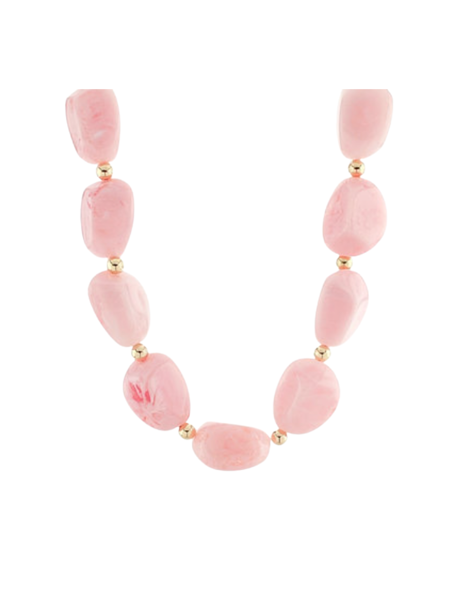 Statement Maker Necklace - Pink