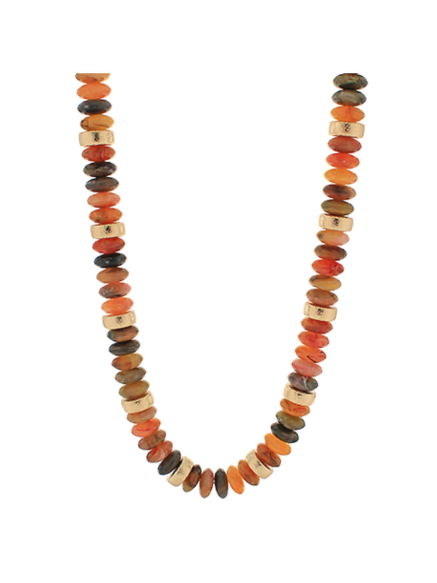 Oh So Chic Necklace - Brown