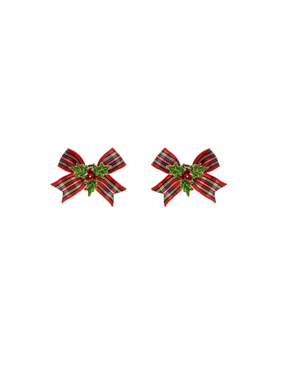 Holly Jolly Bow Earrings