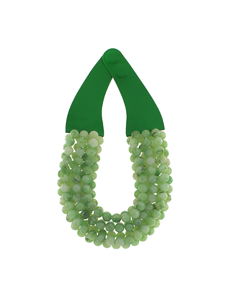 Marbled Luxe Necklace - Green
