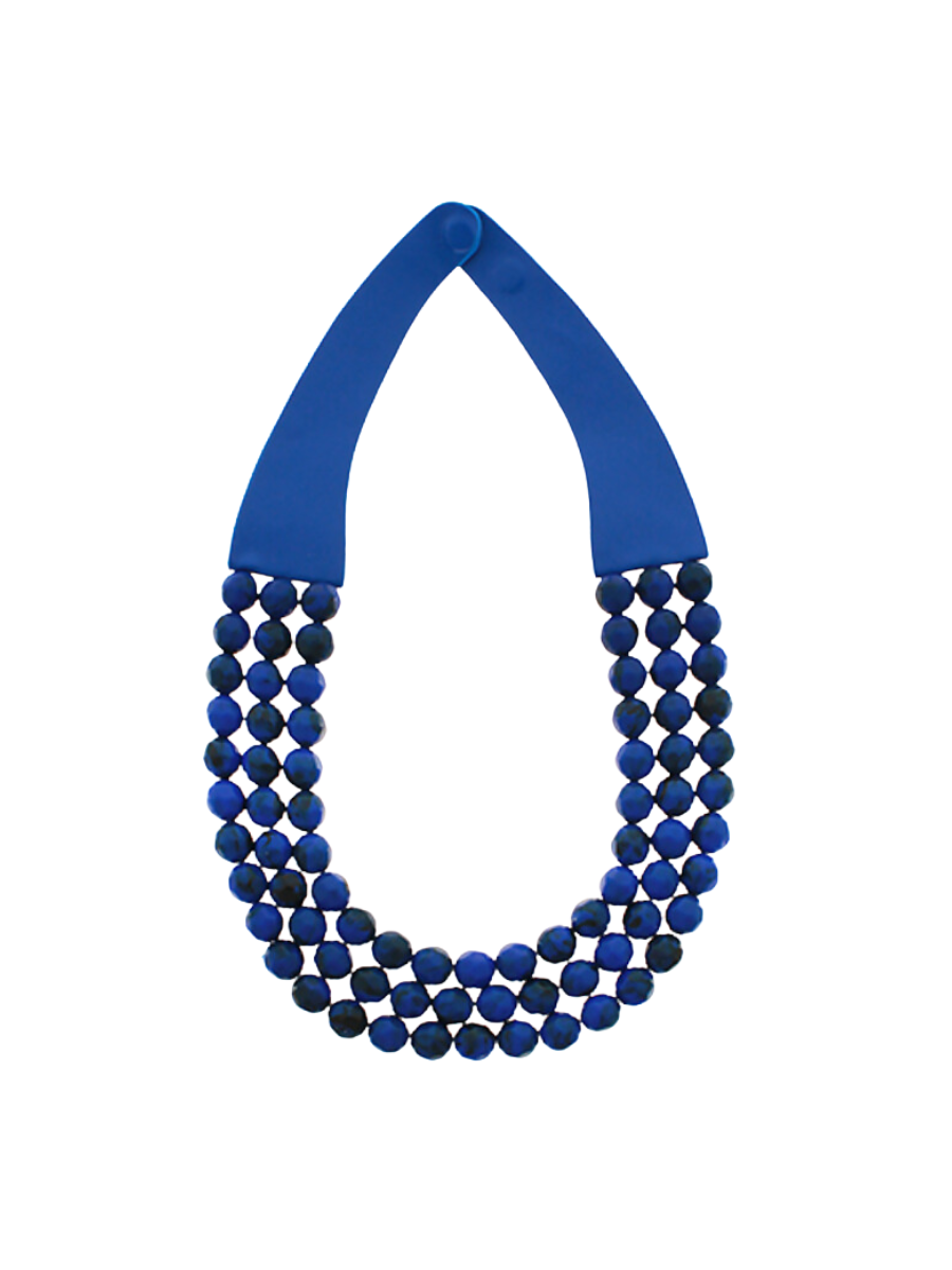 Layered Luxe Necklace - Royal Blue