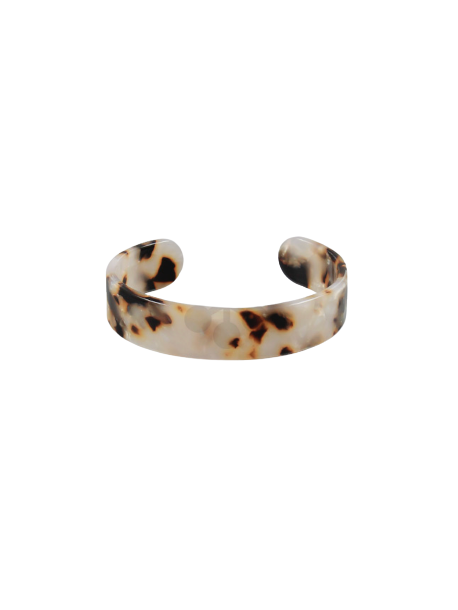 Timeless Tortoise Cuff - White