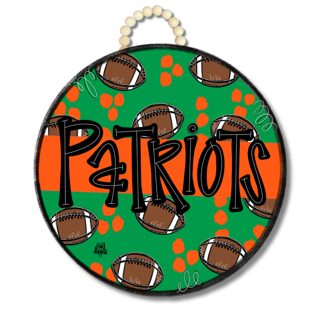 Jincy's home gifts pinewood patriots door hanger