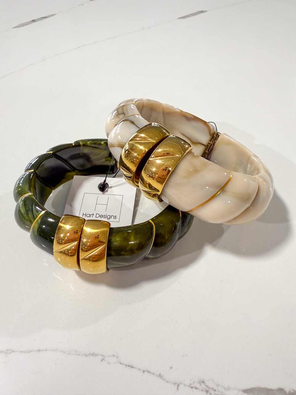 Hart Designs | Assorted Twisted Marble Glam Cuffs