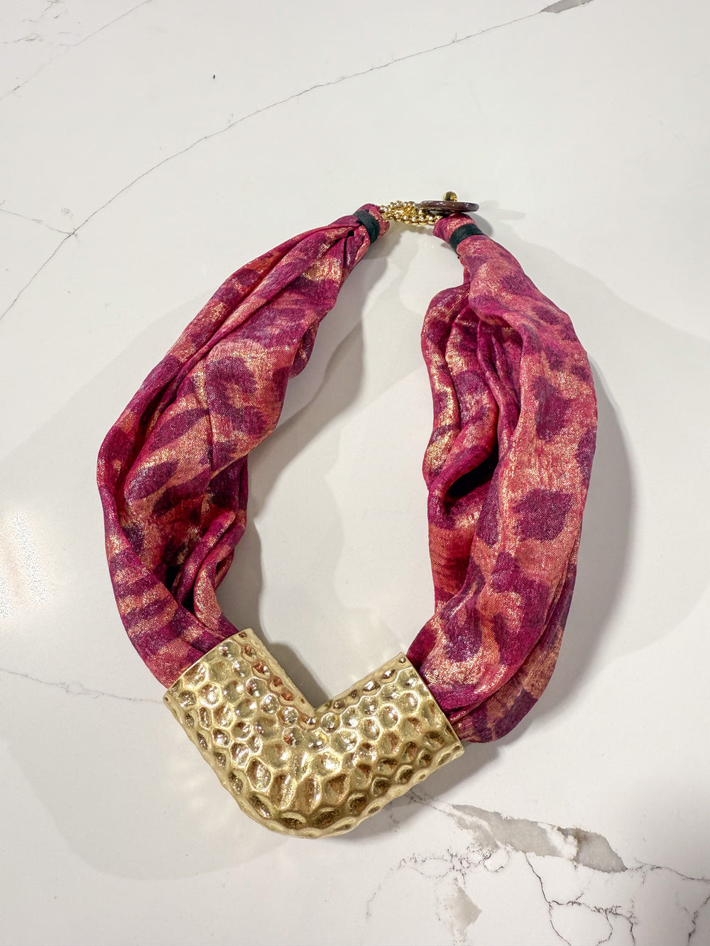 Hart Designs | Ezra Hammered Pipe Twilly Necklace