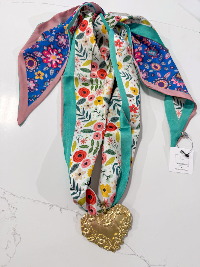 Hart designs | Floral Frenzy Scarf Necklace