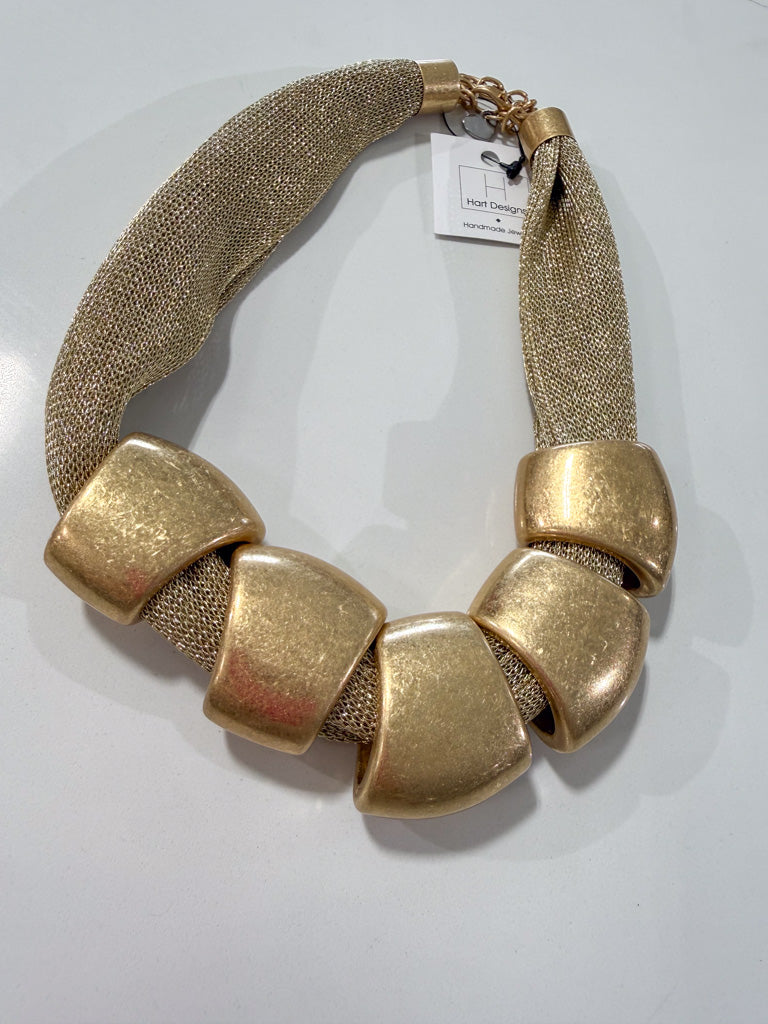 Hart Designs | Chunky Gold Bead Metallic Necklace