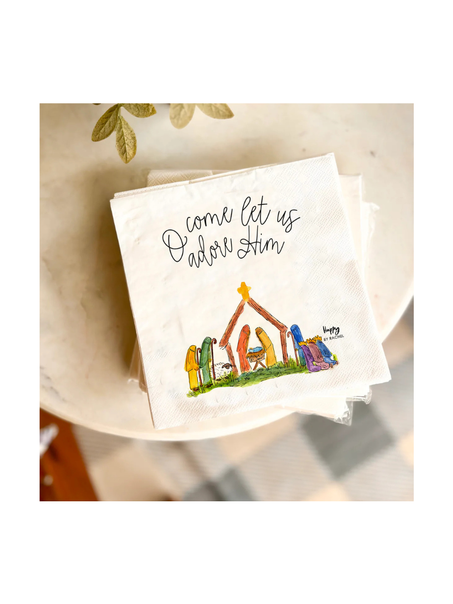 Happy By Rachel | Nativity Napkins